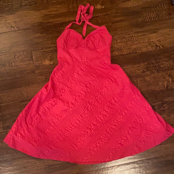 J.Crew Pink Halter Dress - Picture 1 of 8